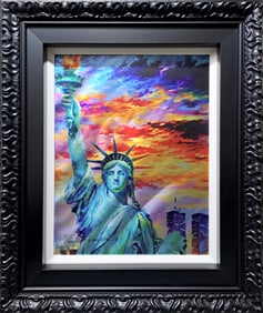 The Light is Always On Daniel Wall Mixed Media on Metal Park West COA Appraisal Hand Signed