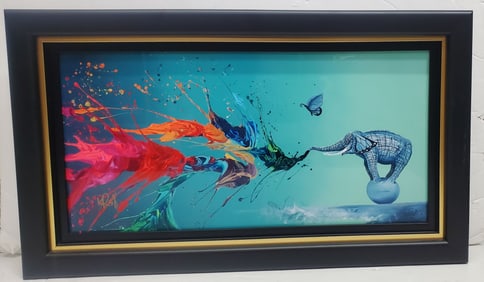 Kre8 Changing Winds Elephant Dye Sublimation on Aluminum Park West COA