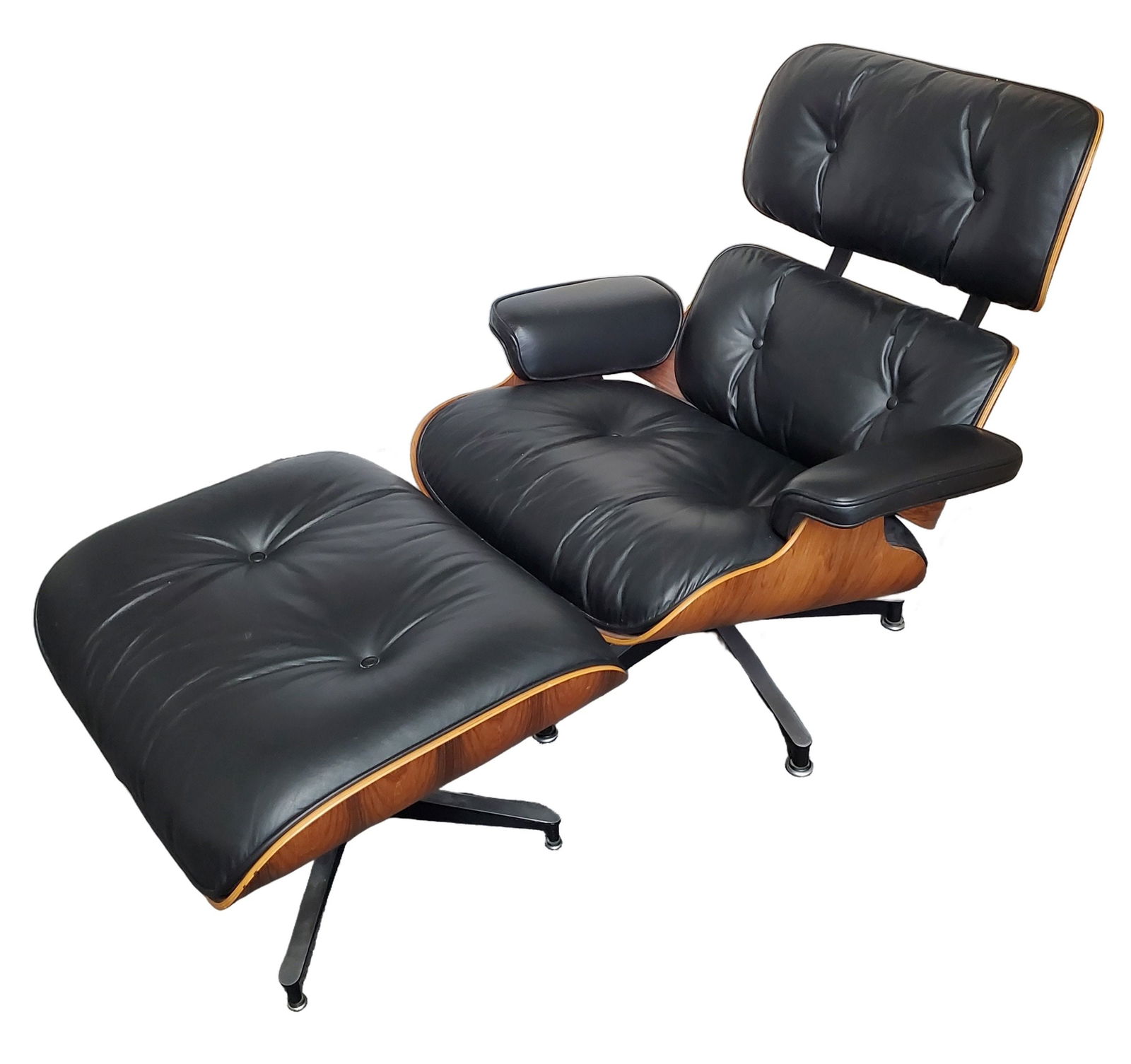 Charles Eames Herman Miller Lounge Chair Ottoman Leather 670 671 Fresh from Local Home Mid Century (1 of 14)