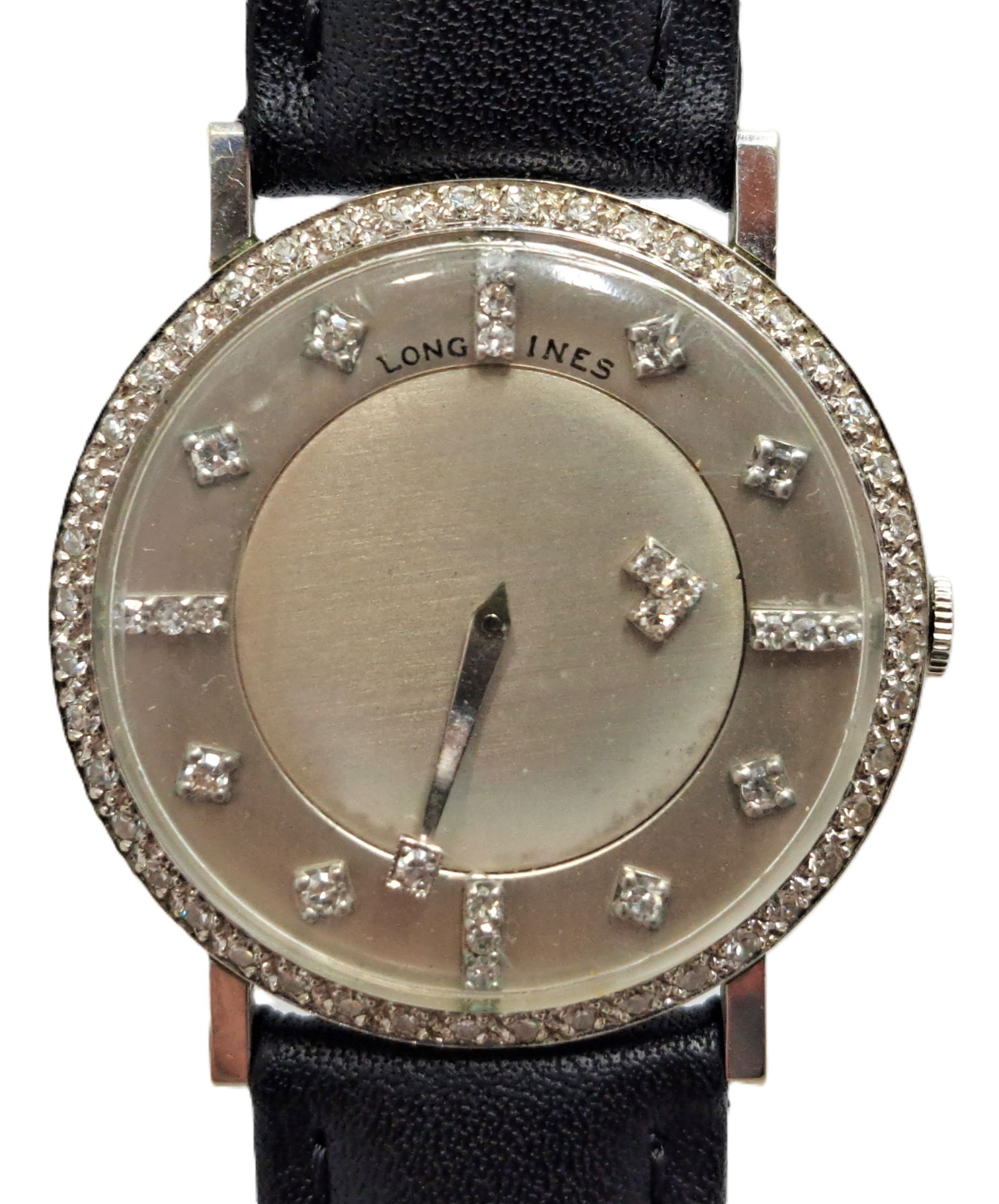 Ultra Long 18k Gold Longines Mystery Dial Mid Century Wrist Watch: Described By:Mike NRDD 64106 Title:Ultra Long 18k Gold Longines Mystery Dial Mid Century Wrist Watch Description: Incredible timepiece! This type of mystery dial from the space age mid century was mar