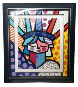 Romero Britto Free Statue of Liberty Pop Art Expressionist
