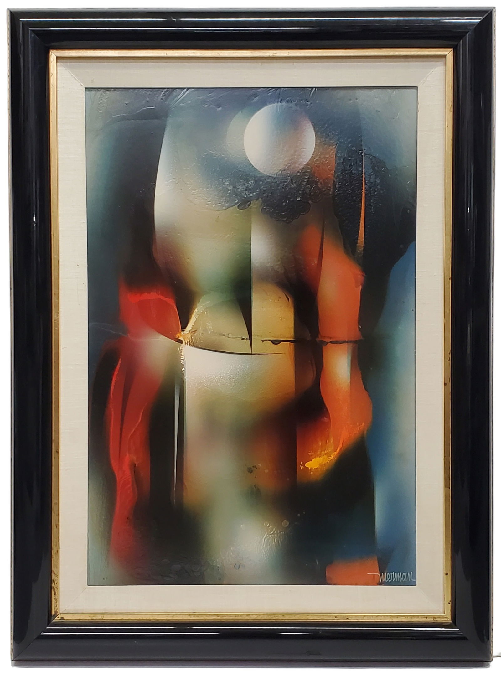 Leonardo Nierman Mirage Acrylic on Museum Board 15.25 x 23.25 Inch Painting Mexican w/ Deluxe Book (1 of 13)