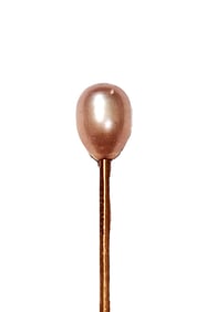 18k Gold Tiffany & Co Large Natural Pearl Antique Stick Pin