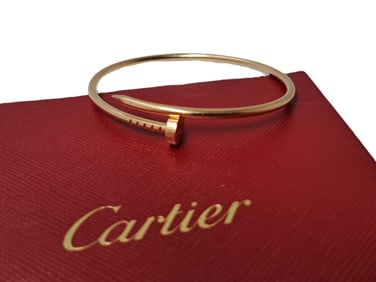 Genuine Cartier Juste Un Clou 18K Rose Gold Nail Bracelet 2022 Original Receipt