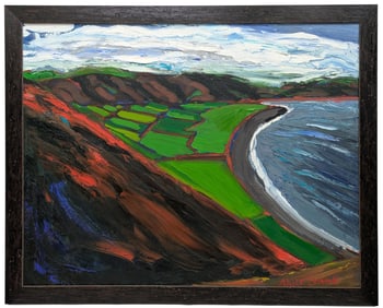 Alyce Frank Modernist Post Impressionist Landscape Oil Painting New Mexico California Fauvist