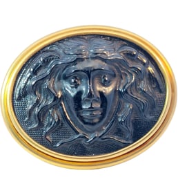 Largest 18k Gold Elizabeth Locke Rare Medusa Head Pendant Ever Made