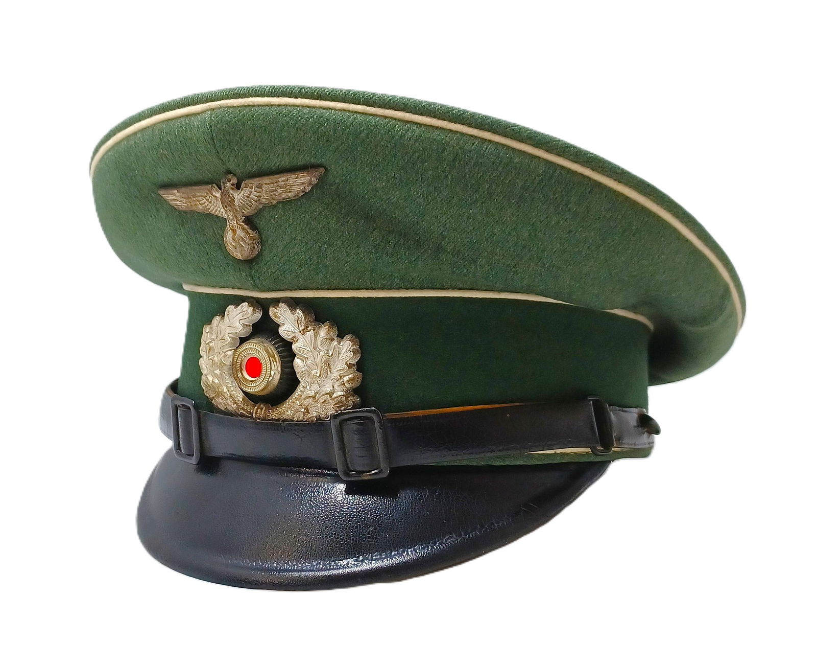 German WW2 Infantry Heer Army 2nd Type Enlisted Dress Uniform Visor Cap (1 of 6)