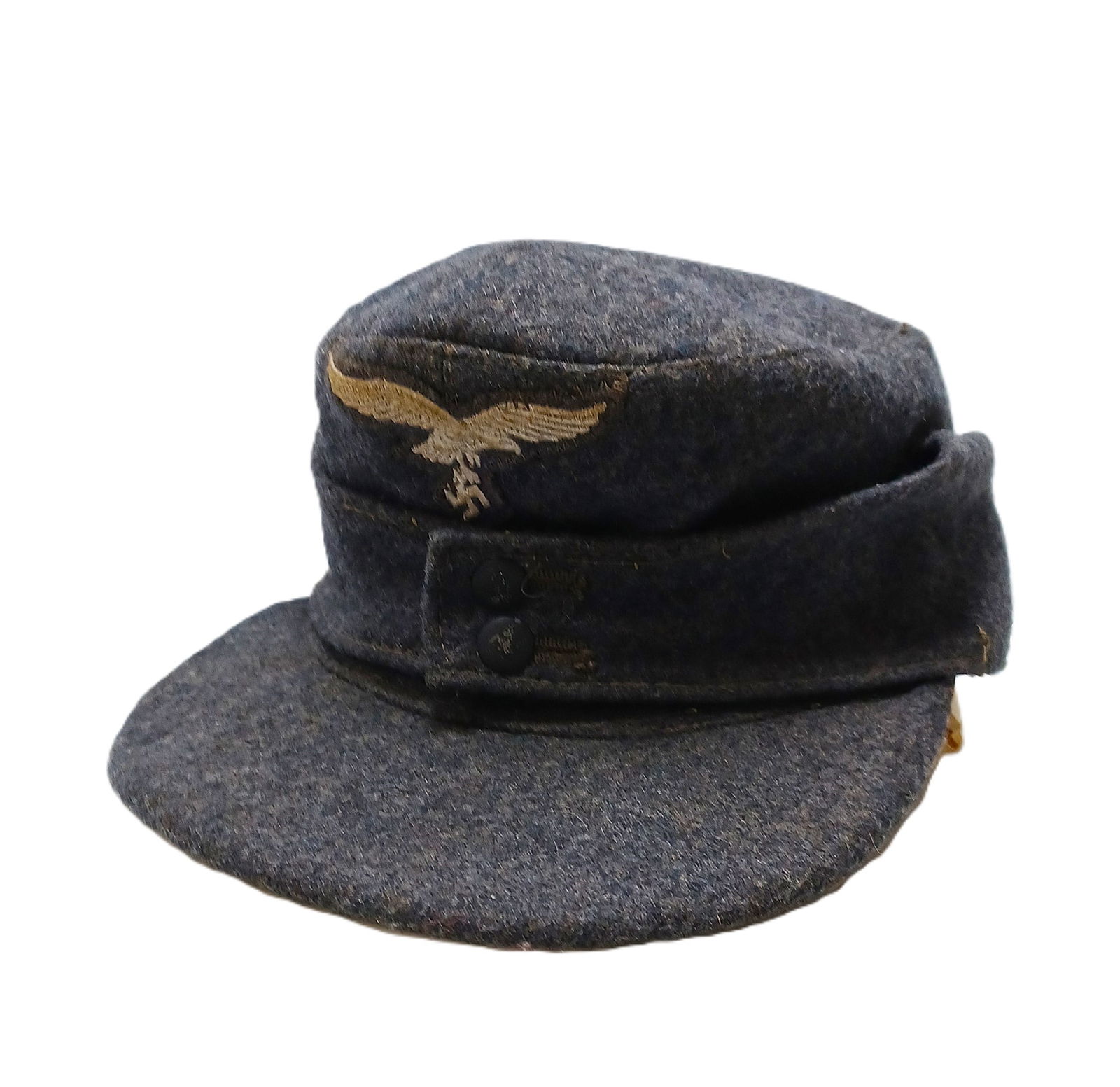 German WW2 Airforce Luftwaffe 1943 Enlisted Cap (1 of 5)