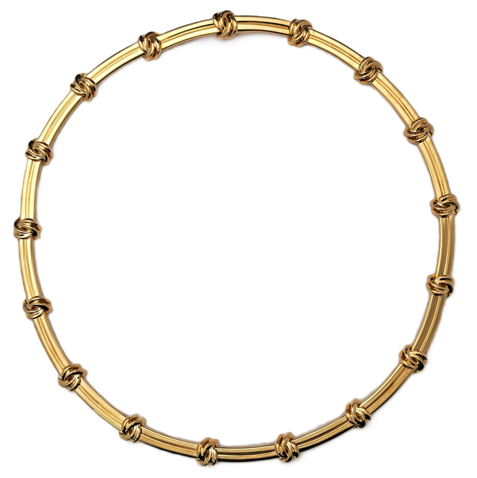 Heavy 18k Gold Tiffany Co Vintage Love Knot Ladies Necklace (1 of 5)