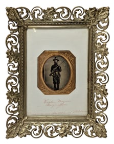 Published Superior Condition Tintype Civil War Myron Boyington Union Soldier Sixth Plate