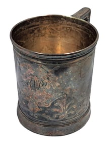 Large 1862 Gorham Coin Silver Wine Cup or Extra Large Child's Cup