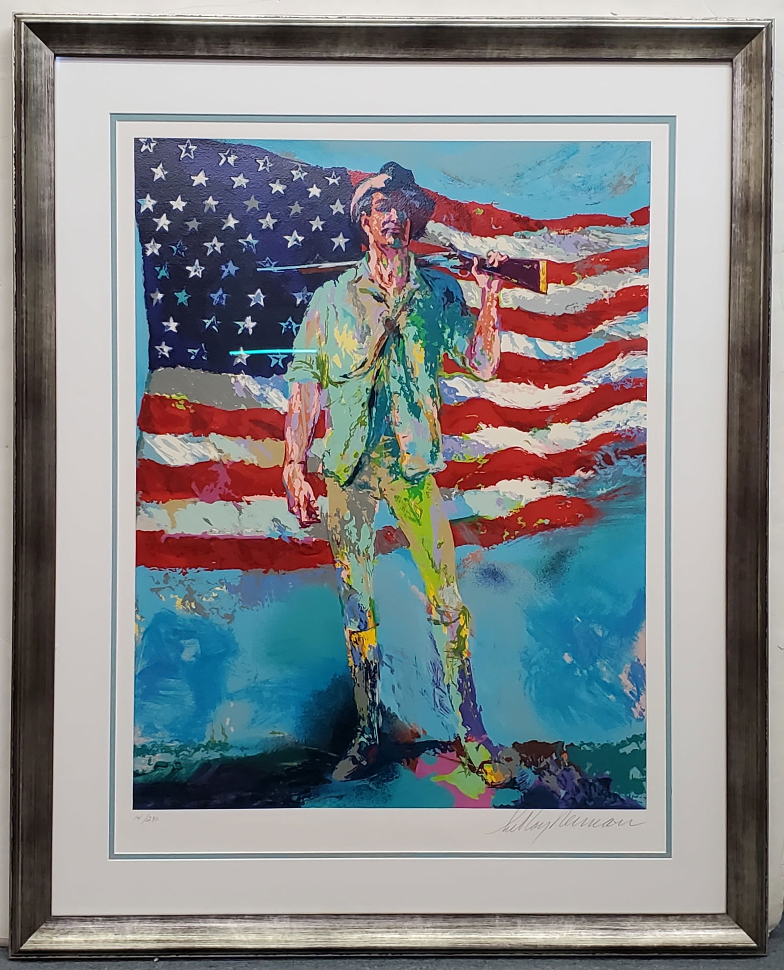 Leroy Neiman Original Serigraph Minuteman ed280 Signed Numbered Patriot Colonial Americana (1 of 8)