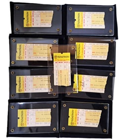 Lot of 9 Elvis Presley Concert Ticket Stubs Cleveland Coliseum Richfield Ohio July 10 1975