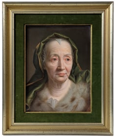 Large Signed KPM Dresden Elder Portrait Porcelain Plaque 12.5 x 16.5 Inch Identification Verso
