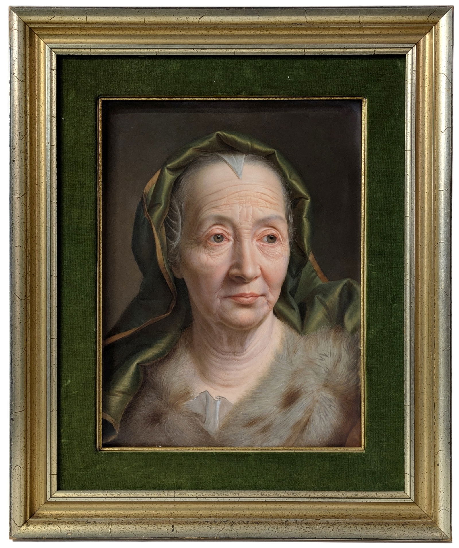 Large Signed KPM Dresden Elder Portrait Porcelain Plaque 12.5 x 16.5 Inch Identification Verso: Described By:Dillon CNX 0334 1063 Title:Large Signed KPM Dresden Elder Portrait Porcelain Plaque 12.5 x 16.5 Inch Identification Verso Description: Large Signed KPM Dresden Elder Portrait Porcelain Pl
