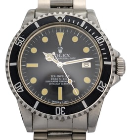 Spectacular Vintage Rolex Sea-Dweller 1665 Folded Original 7836 Oyster Bracelet Automatic Watch