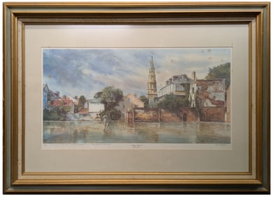 Personally Inscribed Pencil Signed Chevis Clark Limited Edition Offset Lithograph Framed Print Title