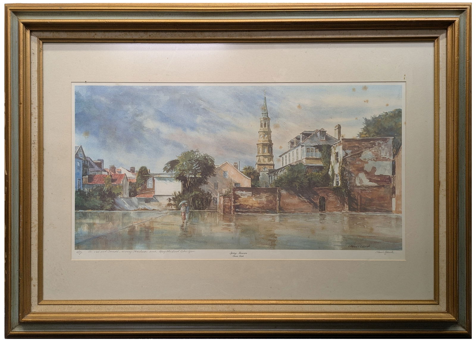 Personally Inscribed Pencil Signed Chevis Clark Limited Edition Offset Lithograph Framed Print Title: Described By:Dillon CNX 0371 1128 Title:Personally Inscribed Pencil Signed Chevis Clark Limited Edition Offset Lithograph Framed Print Titled Description: Personally Inscribed Signed Chevis Clark Limi