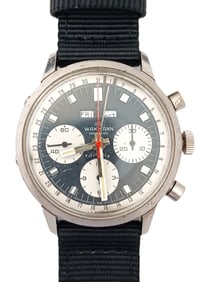 Scarce Wakmann Tri Compaxdaydate Chronograph Round Button Neuman