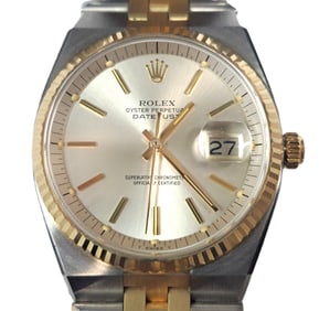 Finest Rolex Oyster Perpetual Datejust 1630 Automatic Steel 18k Gold Watch