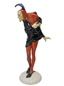 Large Karl Tutter for Hutschenreuther 11.75 Inch Faust Mephisto Porcelain Signed Stamped and Labeled