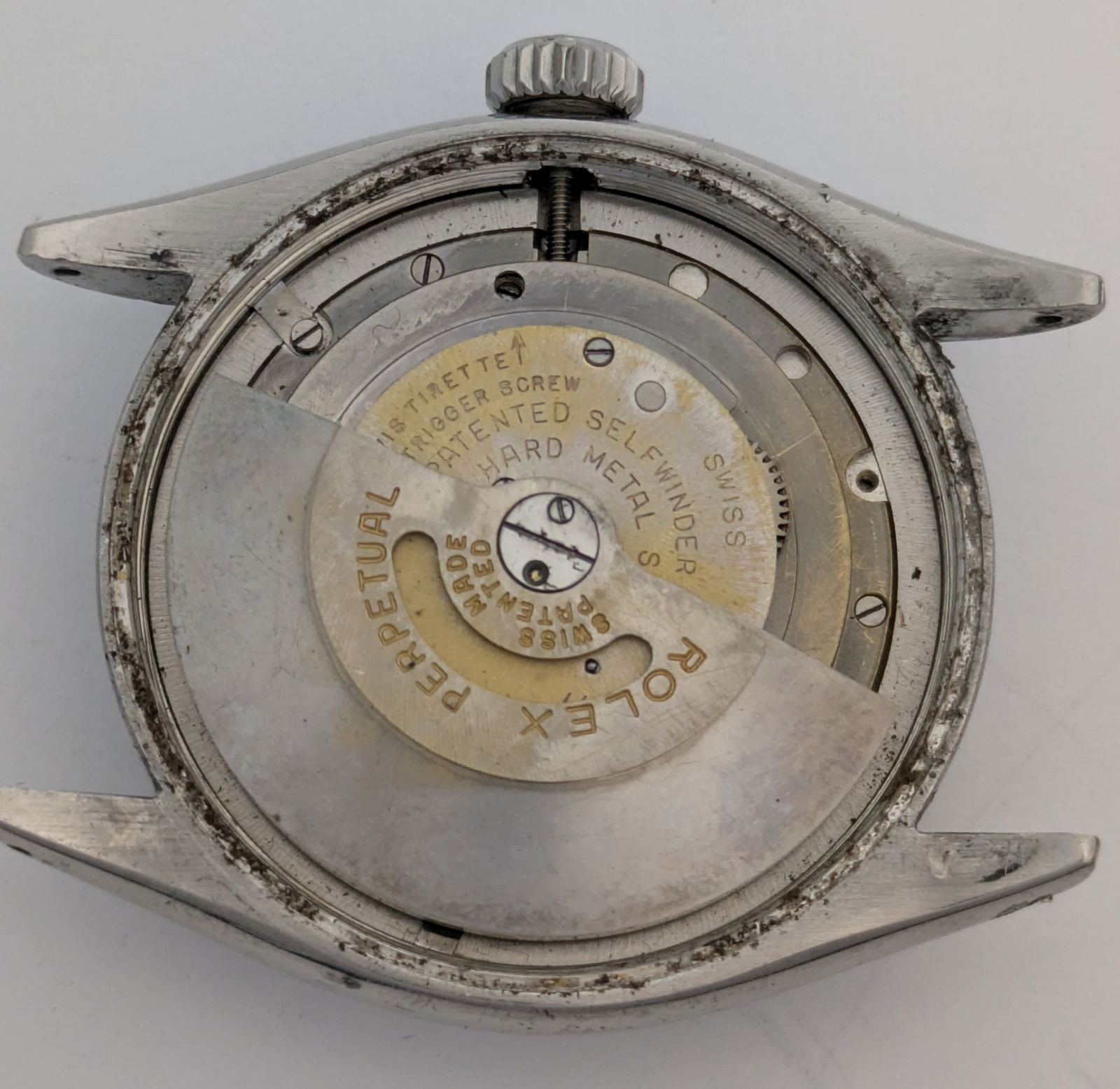 Genuine Rolex Oyster Perpetual Chronometer Waffle Dial Bubbleback Vintage Wrist Watch - 2