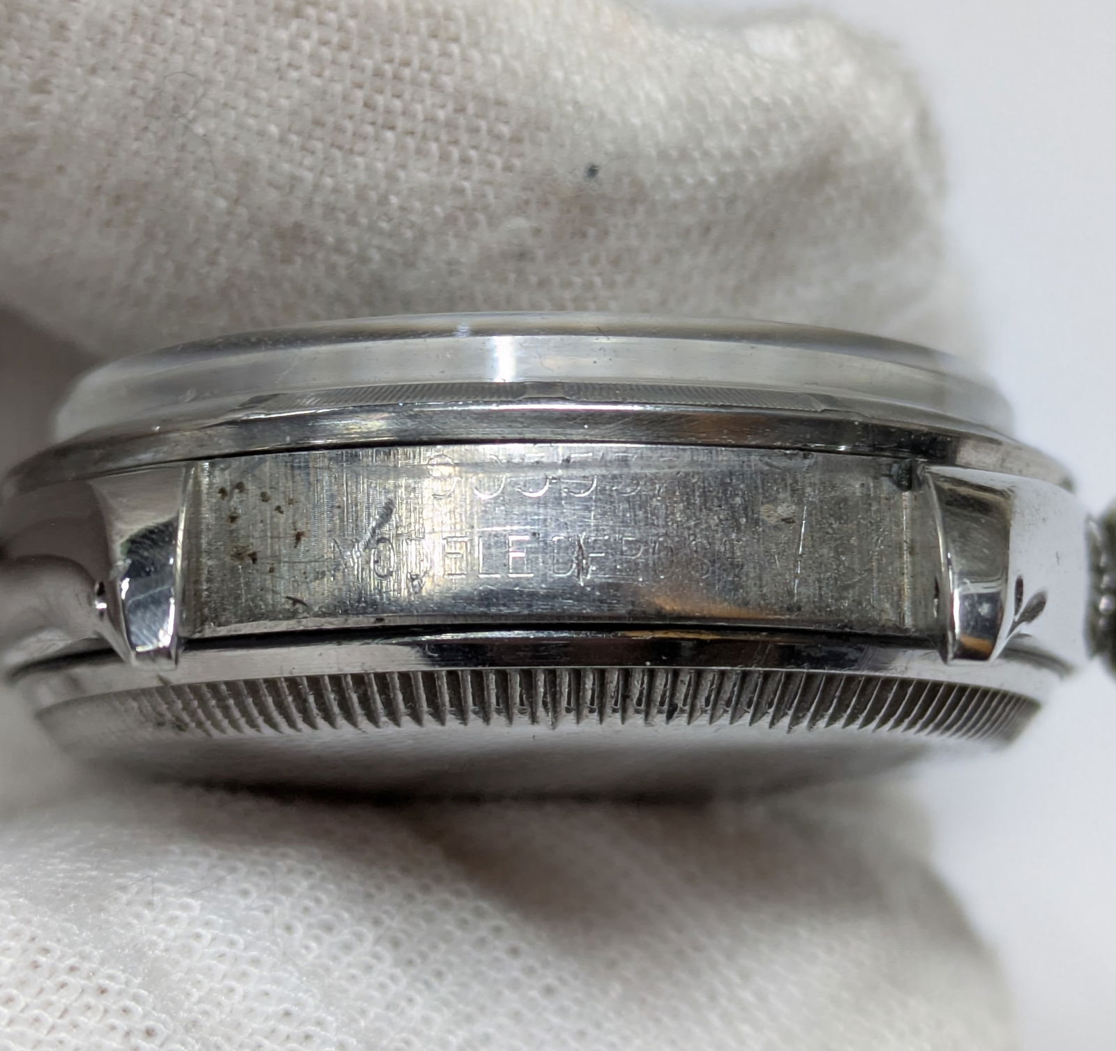 Genuine Rolex Oyster Perpetual Chronometer Waffle Dial Bubbleback Vintage Wrist Watch - 8