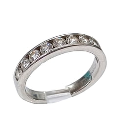 Tiffany & Co. Diamond Eternity Band in 950 Platinum 1 CTW Size 7.4g