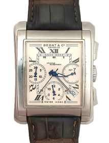 Huge Automatic Badat & Co. Geneve Curved Chronograph ref 768 SN 421