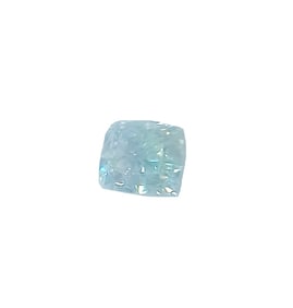 GIA Fancy Light Bluish Green Diamond 0.11CT Cushion Modified Brilliant Diamond Graded