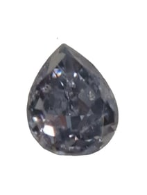 GIA Fancy Gray-Violet Diamond 0.04 Ct Pear Modified Brilliant Natural Earth-Mined