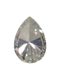 GIA Fancy Yellowish Green Diamond 0.12 Ct Pear Brilliant Natural Earth-Mined