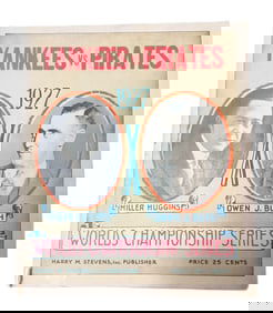 Scarce Yankees Pirates 1927 Murderers Row Baseball Program Intact w/ Picture of Babe Ruth Lou Gerick