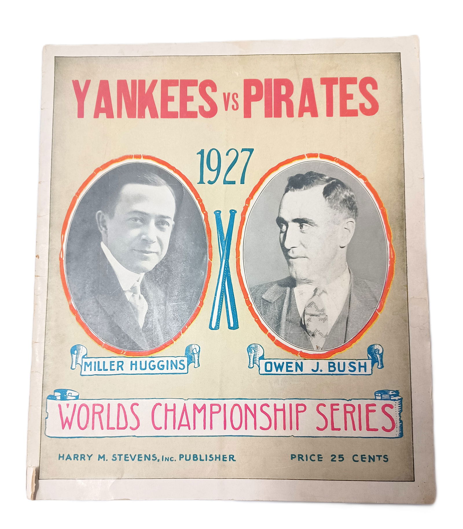 Scarce Yankees Pirates 1927 Murderers Row Baseball Program Intact w/ Picture of Babe Ruth Lou Gerick: Described By:Rafe N CNX 0382 1187 Title:Scarce Yankees Pirates 1927 Murderers Row Baseball Program Intact w/ Picture of Babe Ruth Lou Gerick Description: Scarce Yankees Pirates 1927 Murderers Row