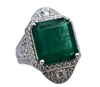 Rare GIA 7.6ct Natural Russian Emerald Karl Haas Fine Diamond Platinum Ring w Appraisal