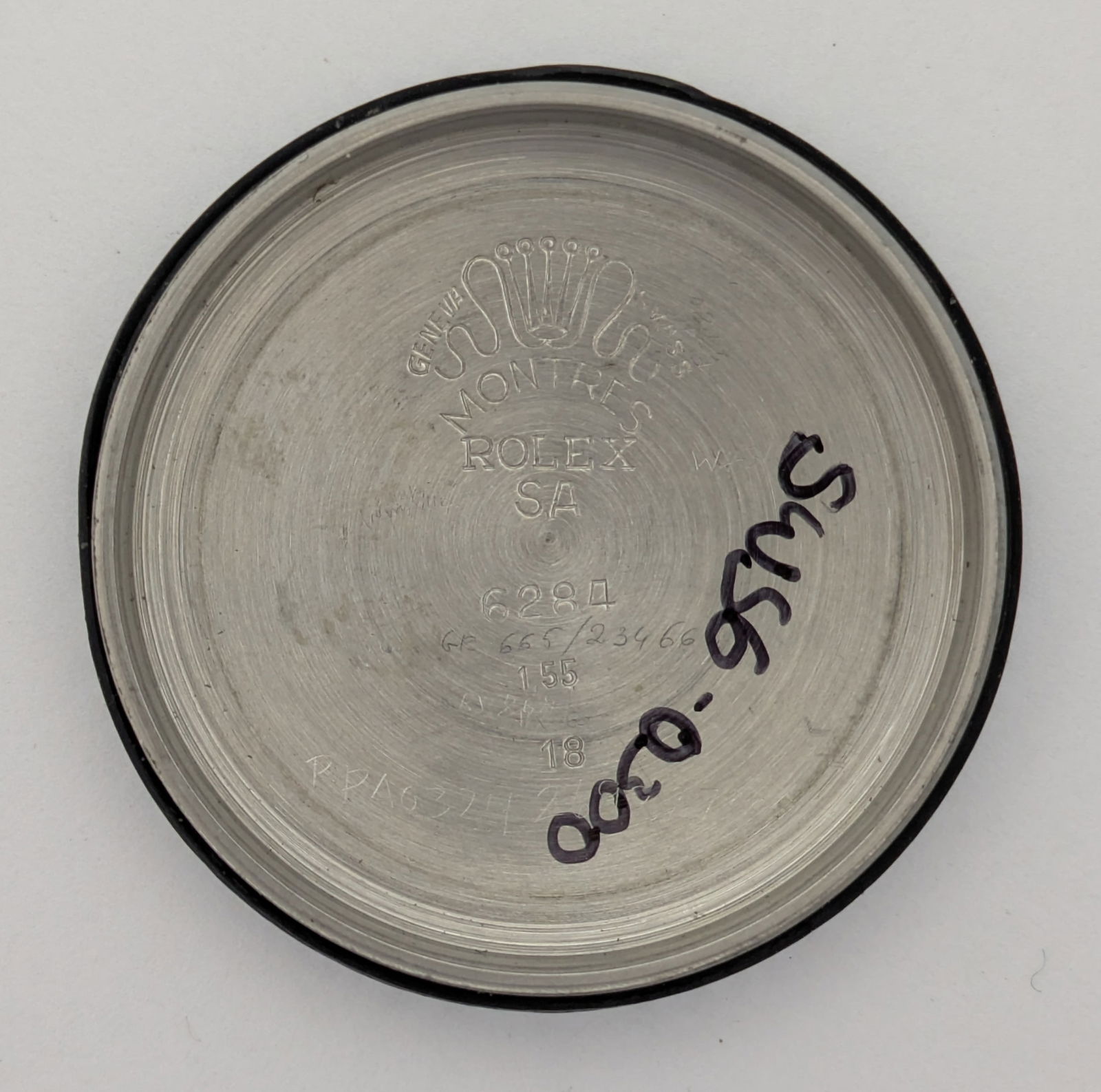 1955 Rolex Bubbleback 6284 SS Mens Automatic Running Wrist Watch w/ Big Crown Bracelet - 11