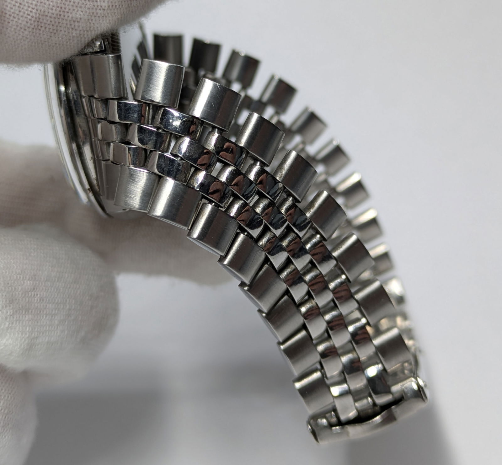 1955 Rolex Bubbleback 6284 SS Mens Automatic Running Wrist Watch w/ Big Crown Bracelet - 6