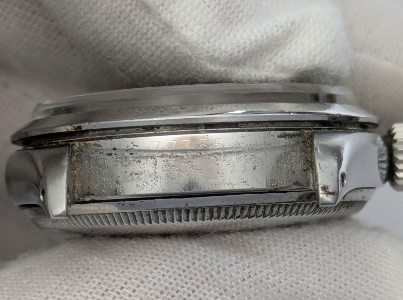 1955 Rolex Bubbleback 6284 SS Mens Automatic Running Wrist Watch w/ Big Crown Bracelet - 7