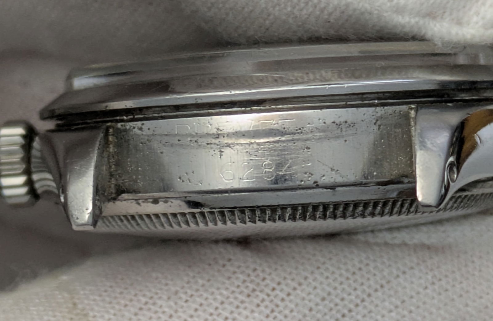 1955 Rolex Bubbleback 6284 SS Mens Automatic Running Wrist Watch w/ Big Crown Bracelet - 8