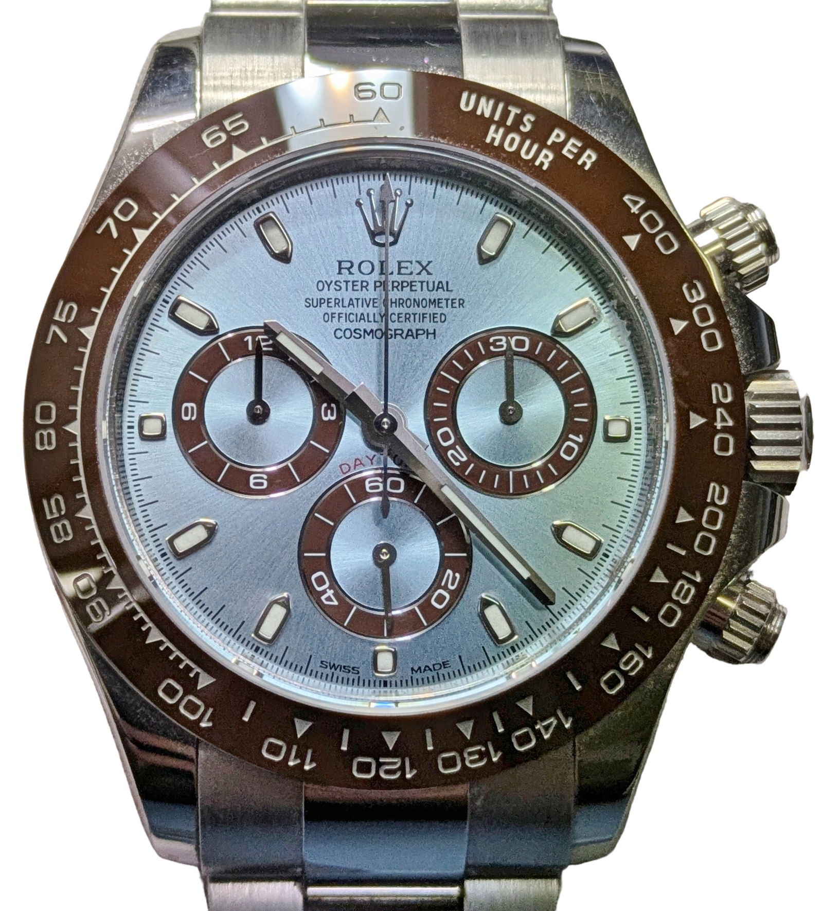 Platinum Rolex Daytona 116506 Cosmograph Ice Blue Dial Automatic Wrist Watch w/ Box and Repair Slip: Described By:Dillon HFA DT NTTDDD Title:Platinum Rolex Daytona 116506 Cosmograph Ice Blue Dial Automatic Wrist Watch w/ Box and Repair Slip Description: Platinum Rolex Daytona 116506 Cosmograph Ice Bl