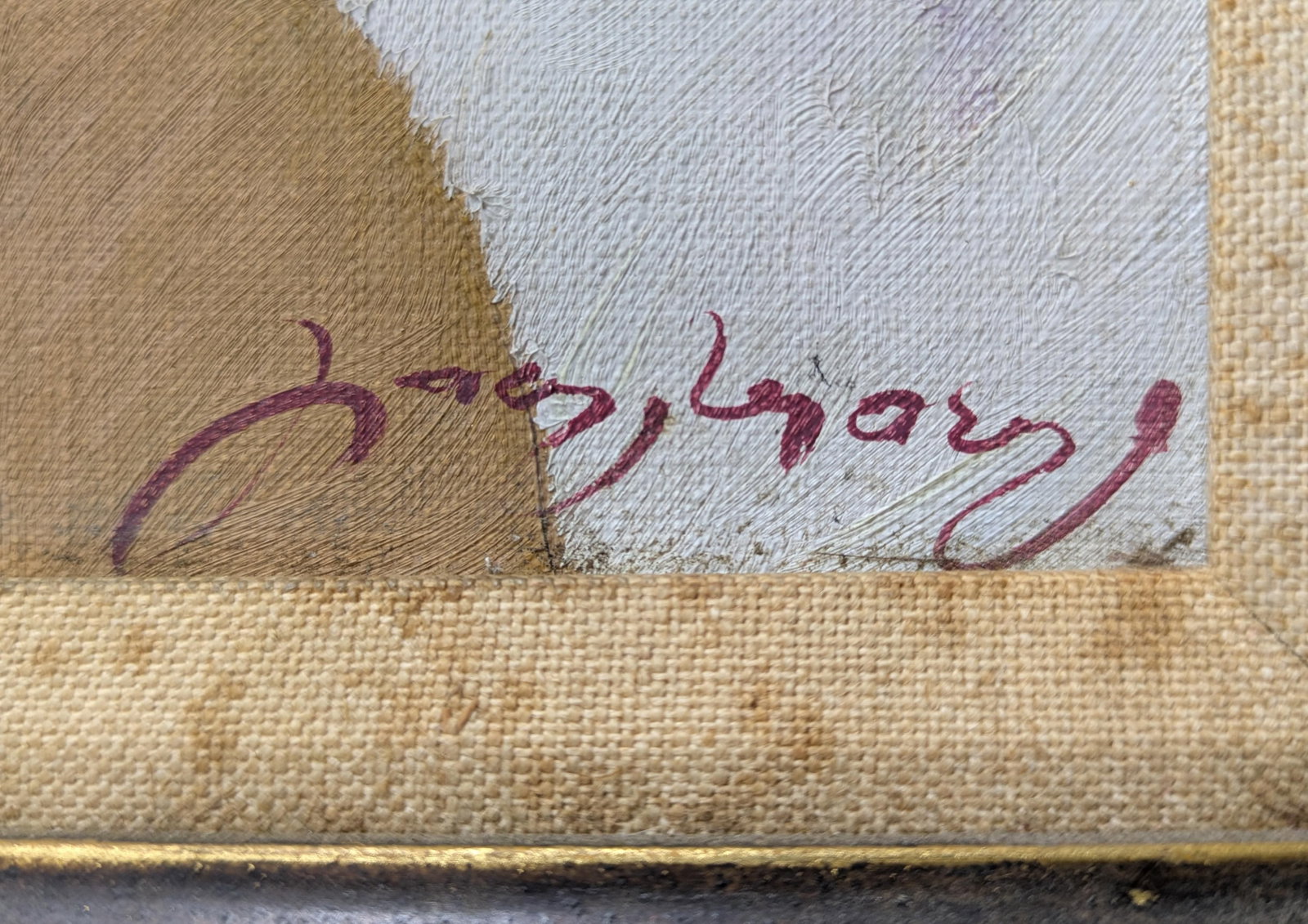 French Signed Parisienne Young Lady Couture Portrait Pinup Tradition Oil on Canvas Painting Manner - 3