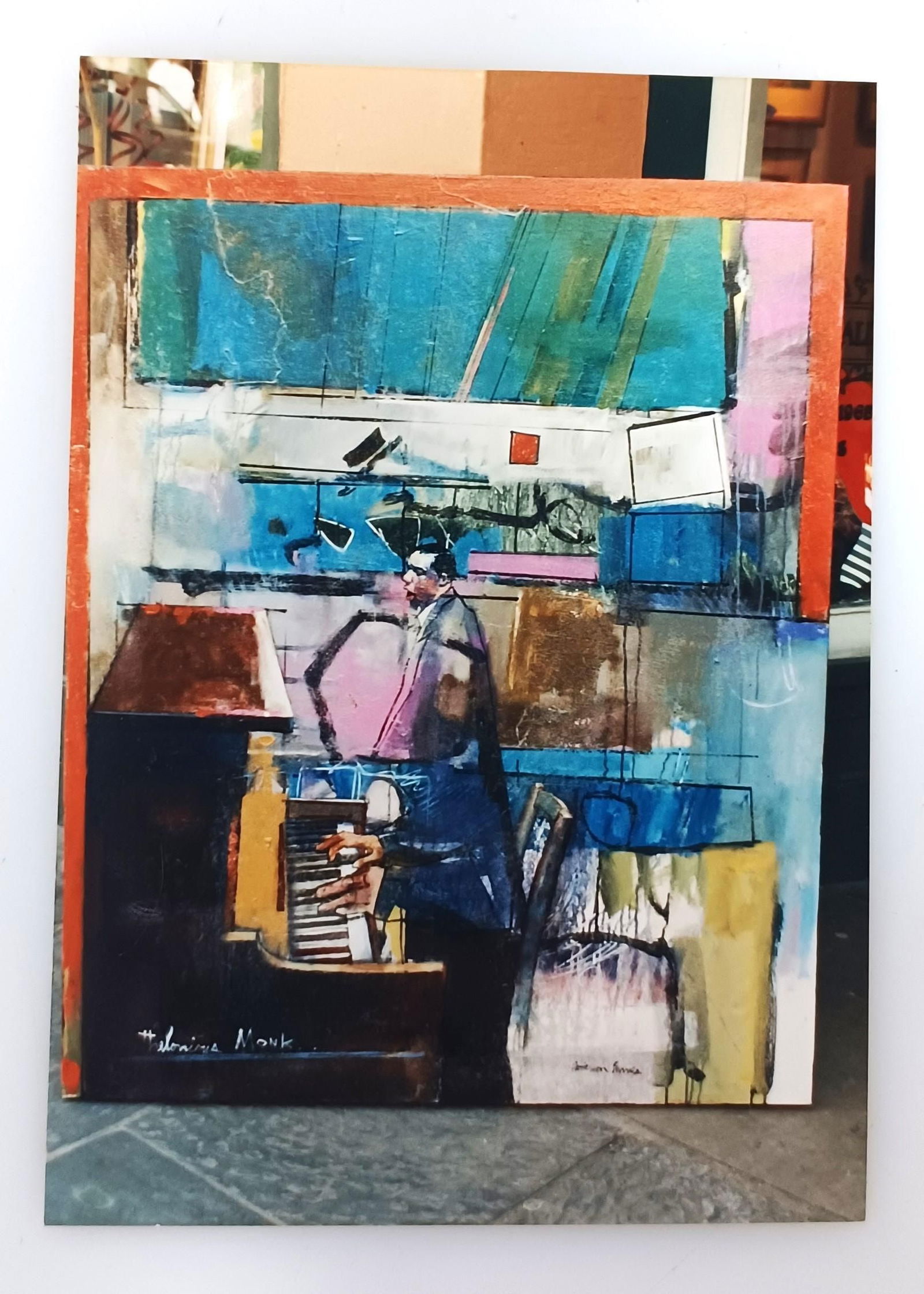 Large Gary Patterson Marion Barnes Music Painting Thelonious Monk 57.5x47 Inches New Orleans - 10