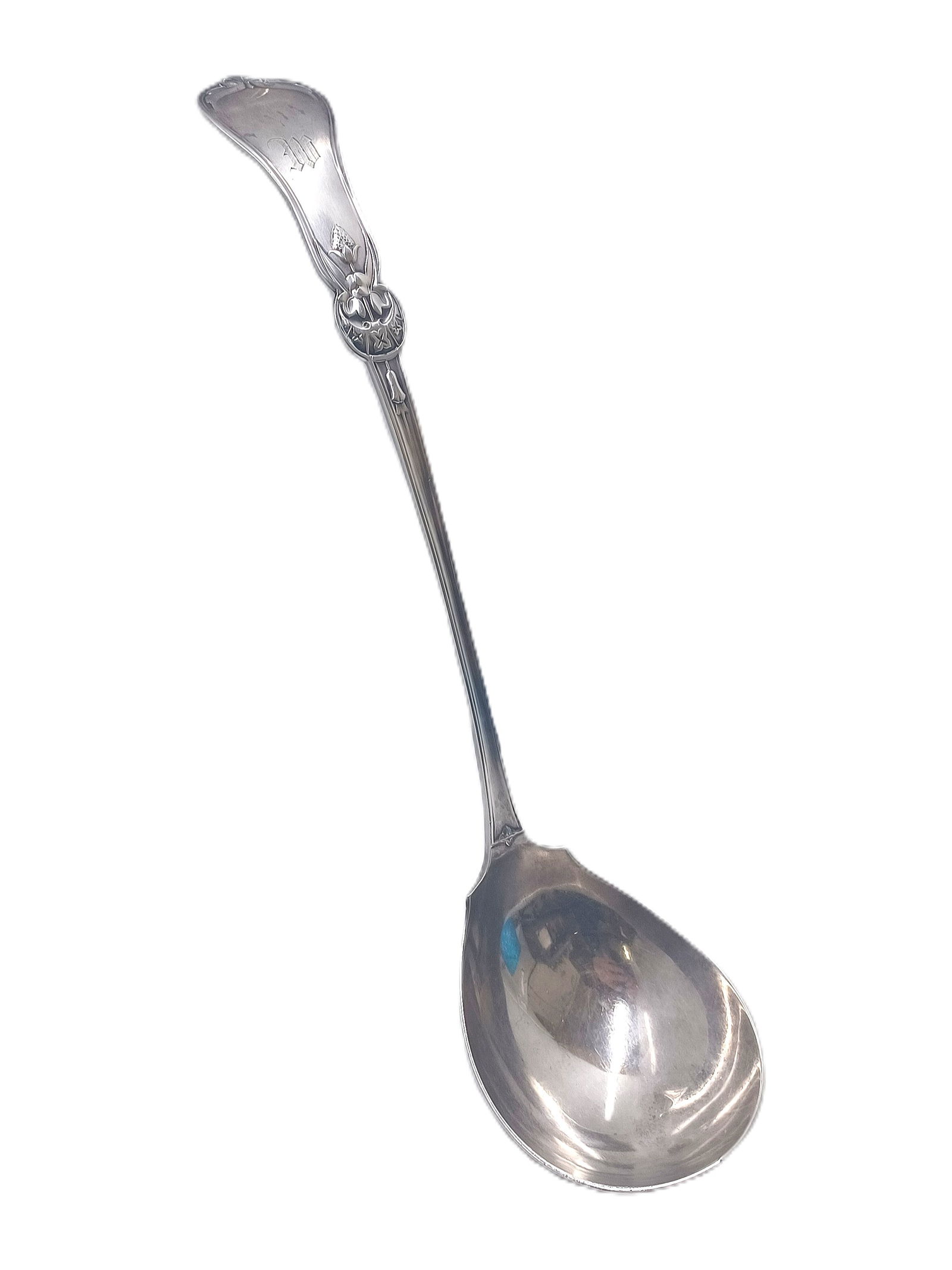 James Mix Arts Crafts Abnormally Large Coin Silver Ladle Mono (1 of 5)