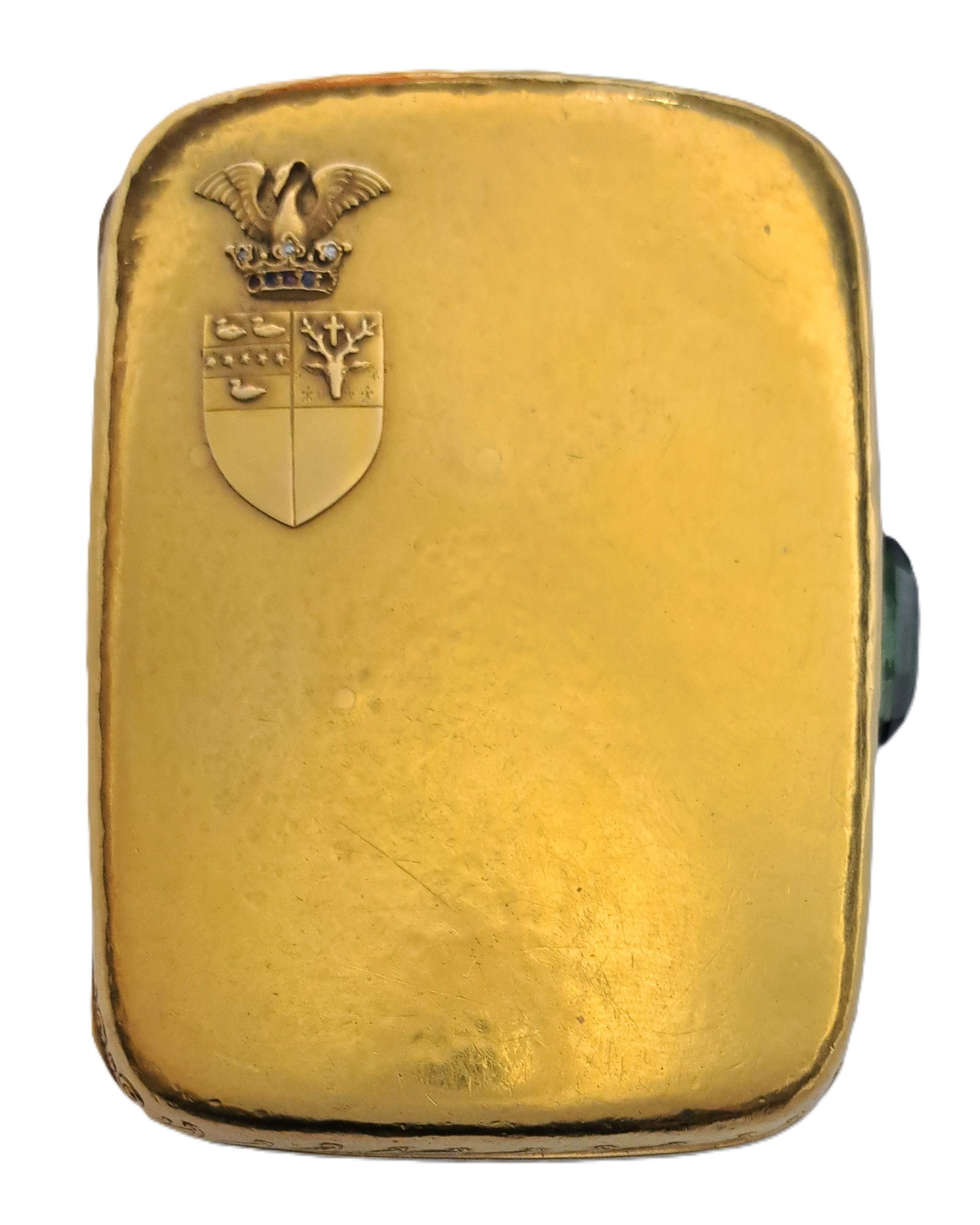 Vintage Tiffany Co 20K Yellow Gold Natural Diamond Ruby Sapphire Tourmaline Swan Crown Heraldic Box (1 of 11)