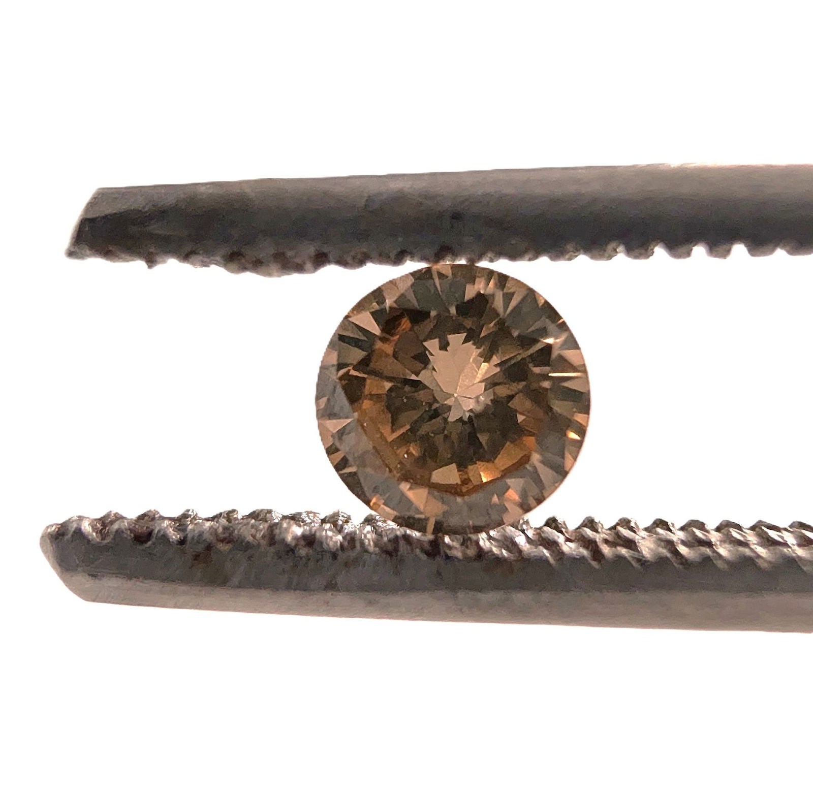 GIA Natural Fancy Dark Orange-Brown Even 0.32CT Round Brilliant Diamond: Described & Photographed By: Rachel CNX 0427 1375 Title: GIA Natural Fancy Dark Orange-Brown 0.32CT Round Brilliant Diamond Description: GIA Natural Fancy Dark Orange-Brown 0.32CT Round Br