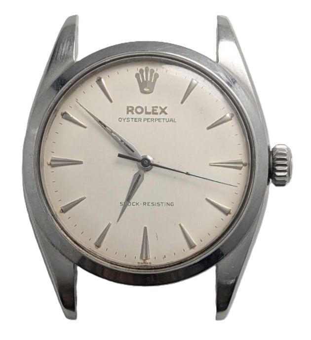 6298 Big Bubbleback Oyster Perpetual Orig Dial Box Papers Receipt: Described By:Mike NREDD 70175 Title:6298 Big Bubbleback Oyster Perpetual Orig Dial Box Papers Receipt Description: This watch was bought in the Panama Canal in 1957, It has the original receipt for $9