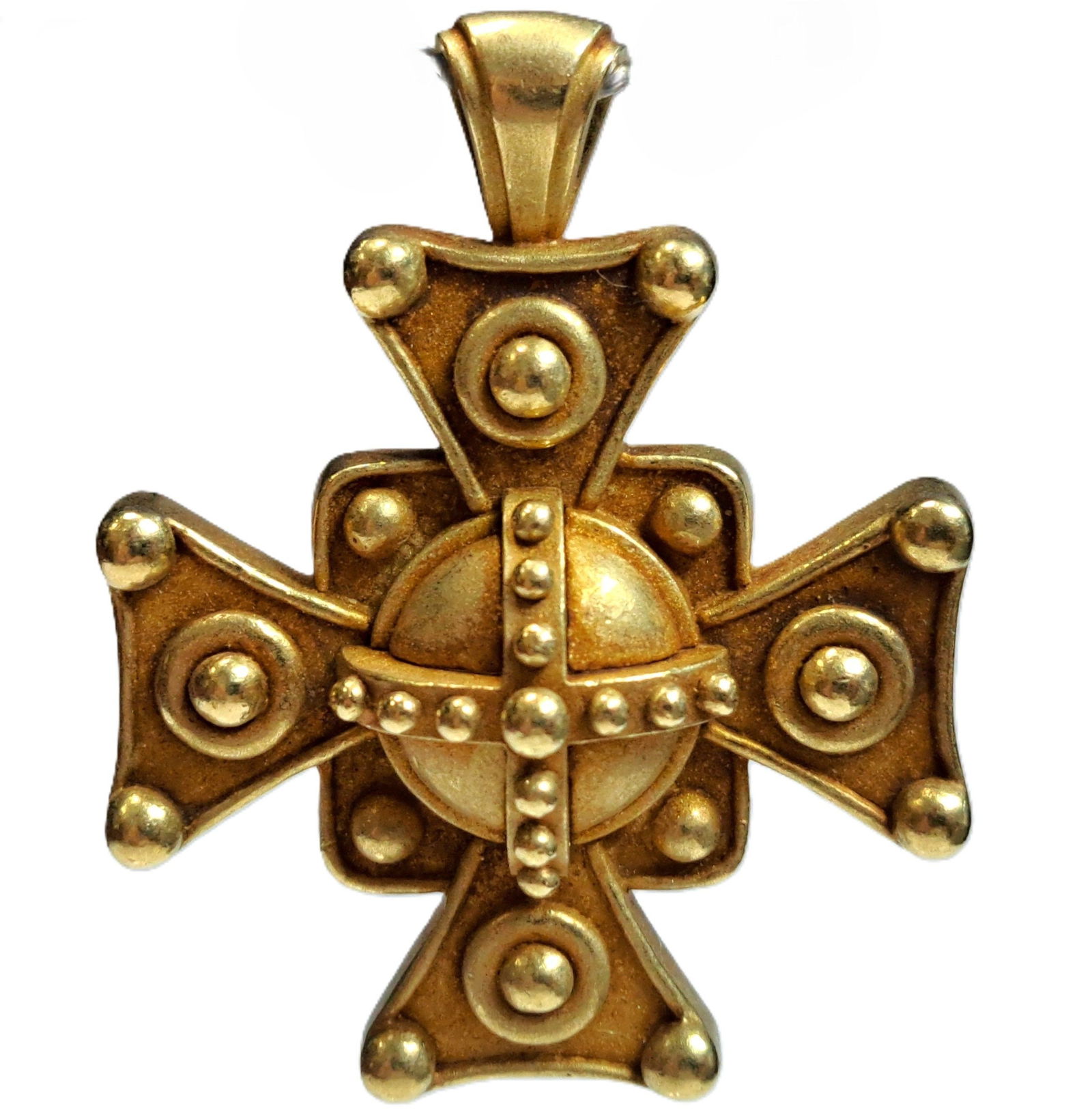 B. Kiesel Stein Heavy 18k Yellow Gold Cross Vintage Piece 31.23g: Described & Photographed By: Mike CNX 0430 1403 Title: B. Kiesel Stein Heavy 18k Yellow Gold Cross Vintage Piece 31.23g Description: Beautiful cross! Make it yours today. Happy biddin