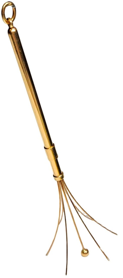 Tiffany & Co. Mid Century 14k Gold Martini Swizzle Stick Pendant: Described & Photographed By: Mike NEDD DT70367 Title: Tiffany & Co. Mid Century 14k Gold Martini Swizzle Stick Pendant Description: Awesome piece by Tiffany & Co! Make it yours today. Happy bidding