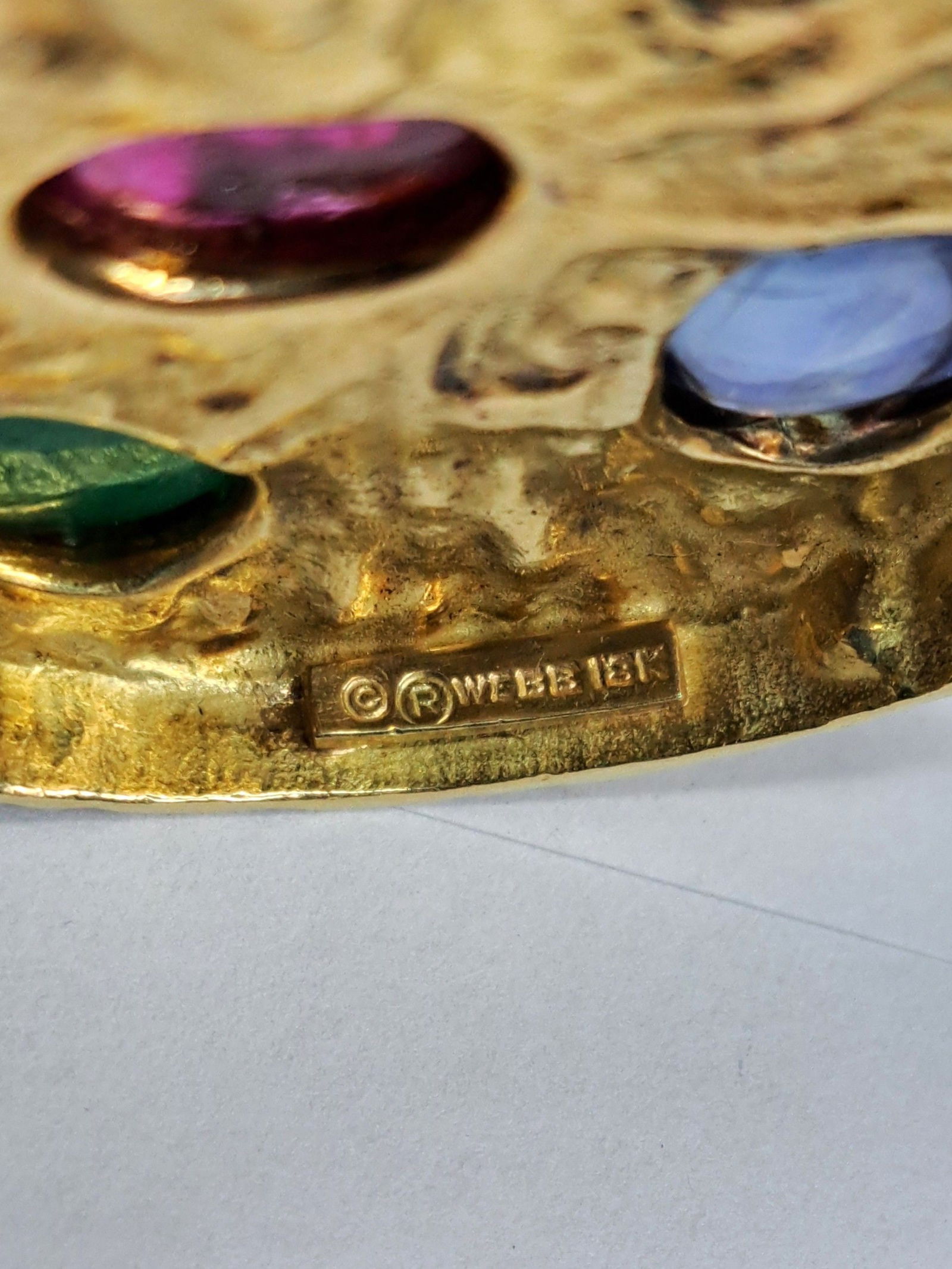 David Webb Large 18k Yellow Gold 17.04ctw Sapphire Emerald Ruby Necklace 151.4g - 4