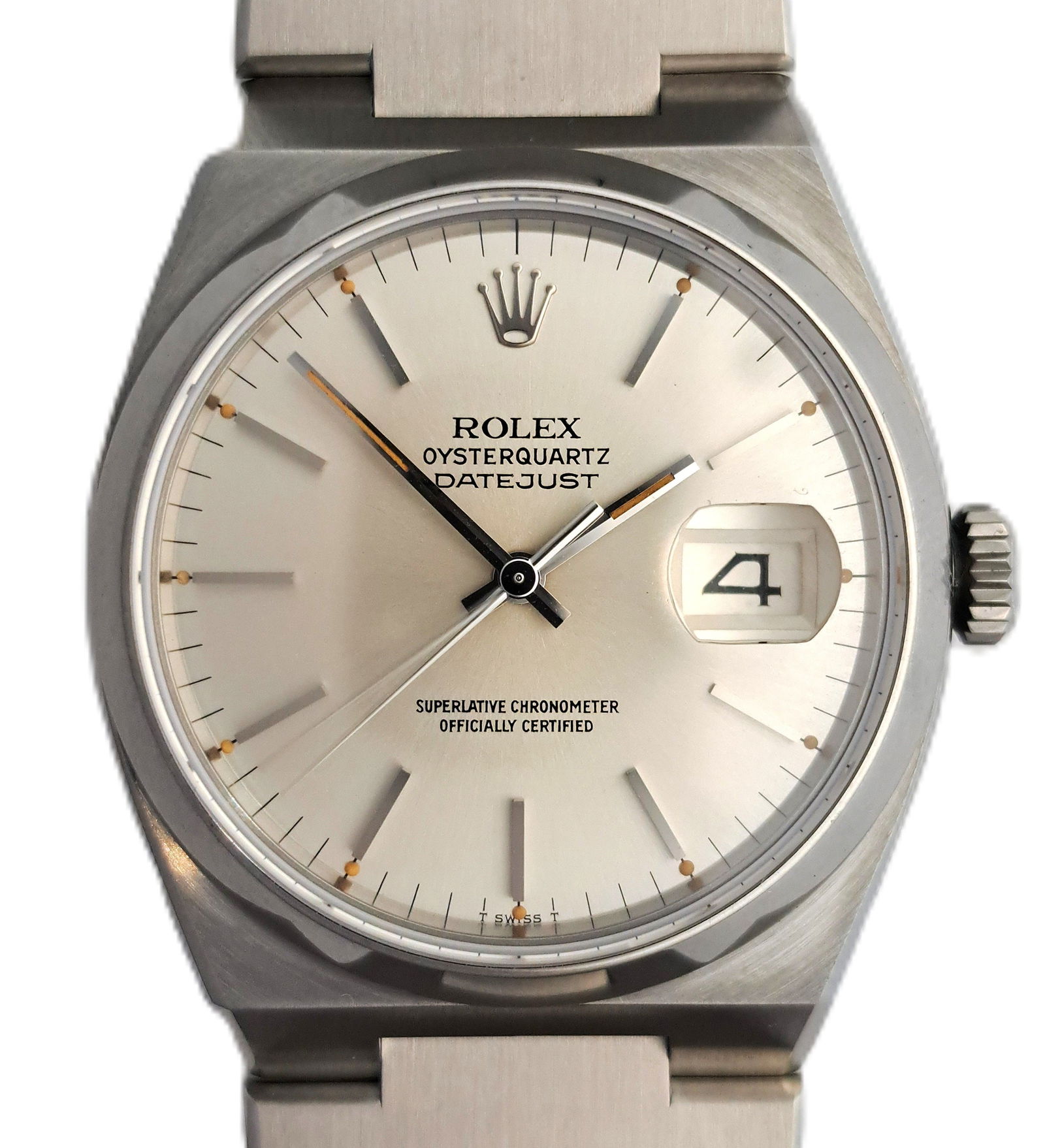 Rolex Oysterquartz Datejust Chronometer Mens Wrist Watch w/ Box and Papers 17000 SN 5724620: Described by:Rafe CNX 0442 1421 Title:Rolex Oysterquartz Datejust Chronometer Mens Wrist Watch w/ Box and Papers 17000 SN 5724620 Description:Rolex Oysterquartz Datejust Chronometer Mens Wrist Watch w